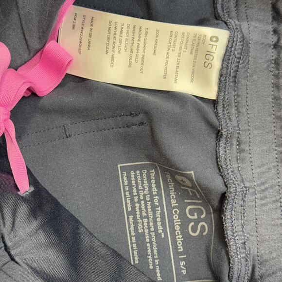 FIGS Technical Drawstring Preppy Minimalist Surgical Uniform Scrub Joggers Small - Picture 3 of 9